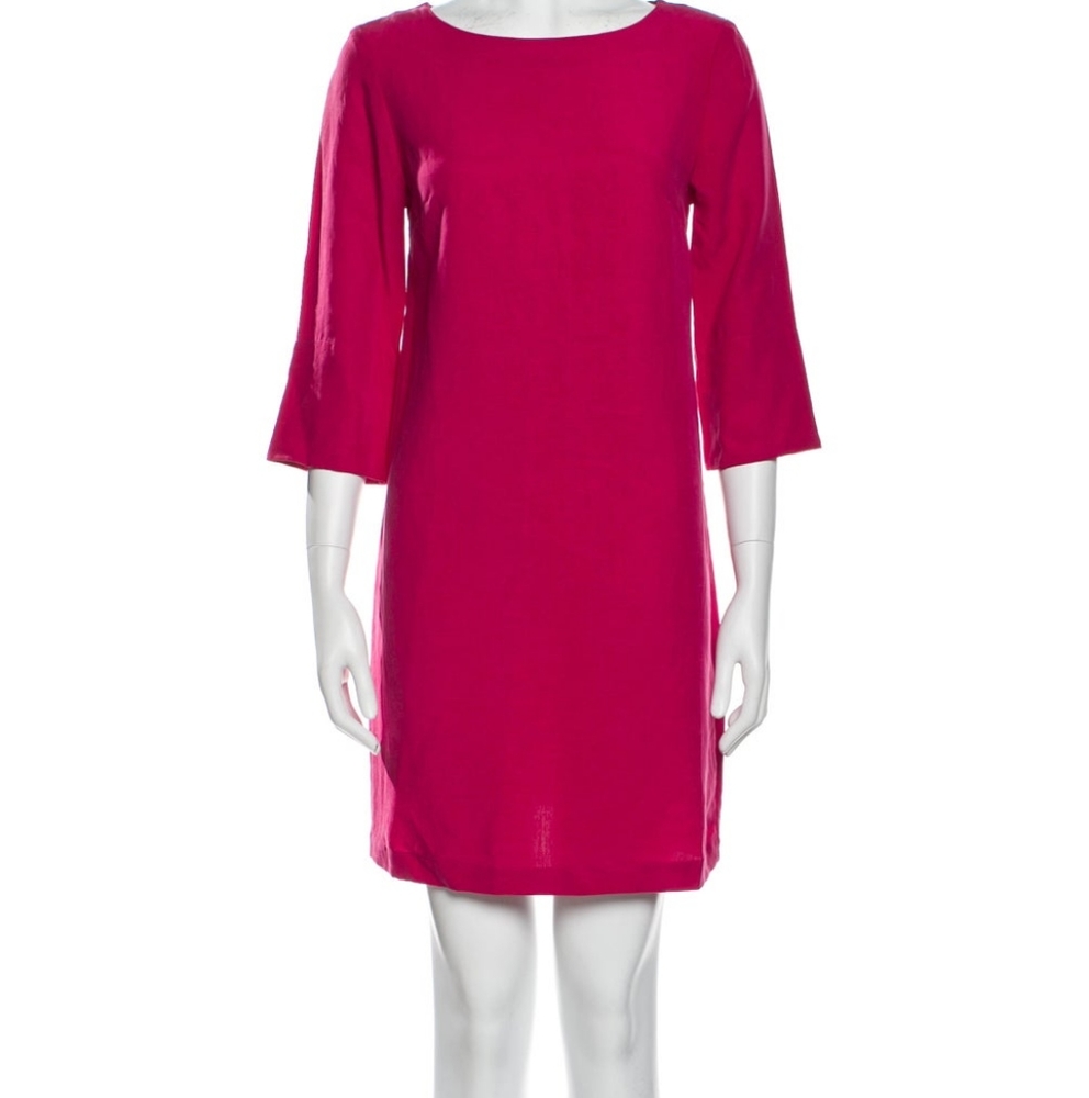 bateau neckline mini dress